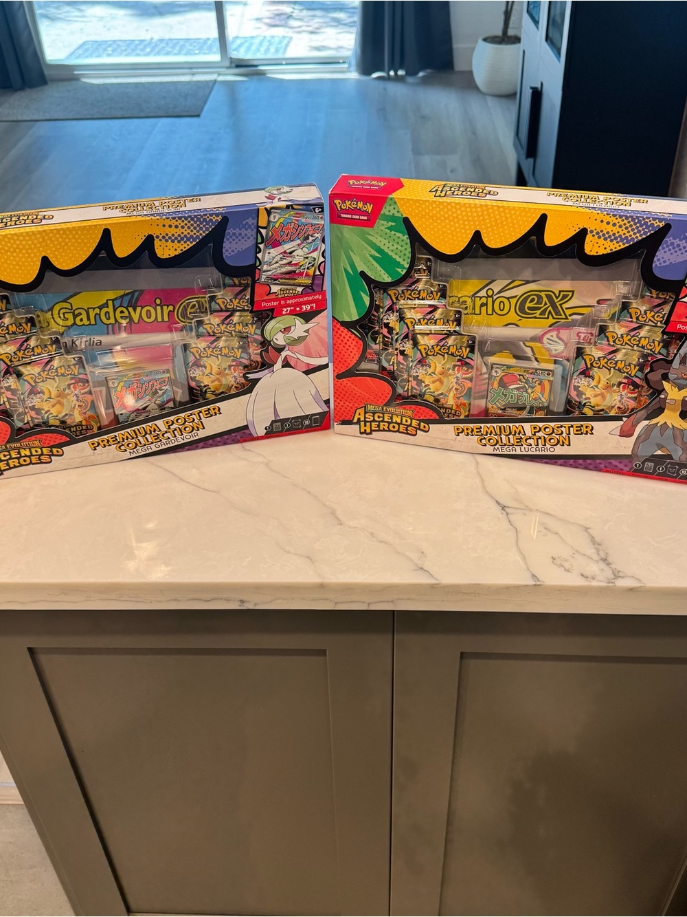 Pokémon TCG Ascended Heroes Mega Poster Collection Box Lot of 2